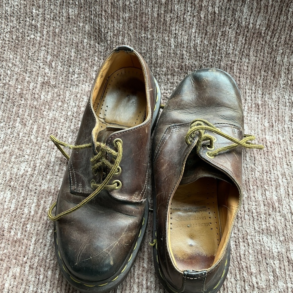Dr Martens 1561 Brown Leather Oxford Shoes - Made in England - size 6 - Picture 8 of 9
